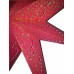 8 Point (Miniature Stars Golden Foil Printed) Christmas X'mas Star -- 80 cms - Red (DELIVERING ONLY IN DELHI)