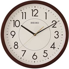 Seiko Wall Clock (36.1 cm x 36.1 cm x 3.9 cm, Brown, QXA629BT)