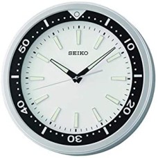 Seiko Plastic Wall Clock (35 cm x 35 cm x 5.4 cm, White)