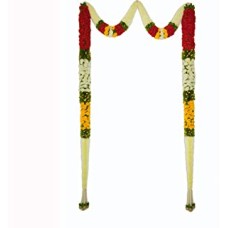 Daedal Crafters- DC254 rajinigandha with Roses Full Lenth Door Set