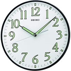 Seiko Wall Clock (29.5 cm x 29.5 cm x 4.8 cm, Black, QXA521KN)