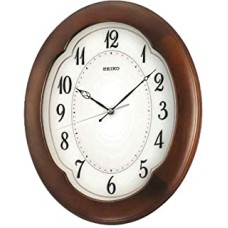 Seiko Wall Clock (38 cm x 31.2 cm x 4.5 cm, Brown, QXA389BN)