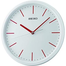 Seiko Plastic Case Wall Clock (30 cm x 30 cm x 4.5 cm, White)