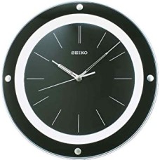 Seiko Wall Clock (32.9 cm x 32.9 cm x 3.2 cm, Black, QXA314JN)