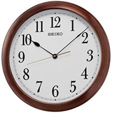 Seiko Wall Clock (41 cm x 41 cm x 5 cm, Brown, QXA598BN)