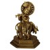 Lord Krishna Playing Flute Brass Statue