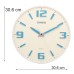 Casio Round Resin Analog Wall Clock (30.8 cmx30.8 cmx4.9 cm, White, WCL54)