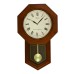 Seiko Pendulum Clock (54 cm x 33 cm x 9.5 cm, Brown, QXH102BN)