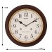 Seiko Wall Clock (31.4 cm x 31.4 cm x 6.1 cm, Brown, QXH202ZN)