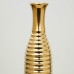 Home Centre Brit-Kelvin Textured Round Vase - Gold