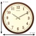 Seiko Wall Clock (40.7 cm x 40.7 cm x 6.5 cm, Brown, QXA632BN)