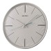 Seiko Plastic Wall Clock (29.8 cm x 29.8 cm x 4.5 cm, Silver)