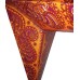 5 Point Screen Printed Christmas X'mas Star -- 60 cms - Orange (DELIVERING ONLY IN DELHI)