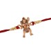 Rosegold Plated Hanuman Rakhi for Mens and Kids (Rose Gold), Adjustable
