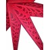 9 Point (Red Tissue Screen) Christmas X'mas Star -- 110 cms - Solid Red (DELIVERING ONLY IN DELHI)